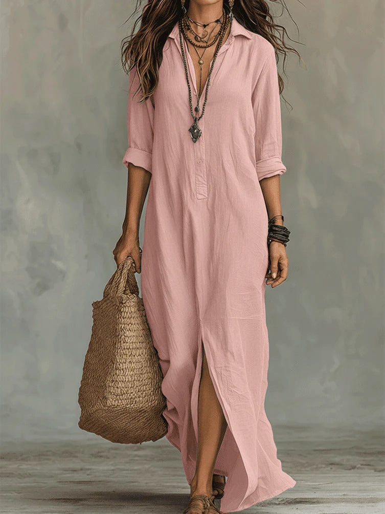 WILLOW | Vestido Maxi Sin Esfuerzo Silueta Favorecedora Uso Diario Versátil