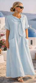Fleur™ | Luxury Mediterranean Maxi Dress