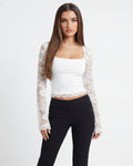 AMARA | Top Manga Larga Lace Affair