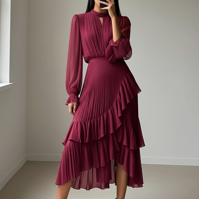 Helena - Pleated midi dress